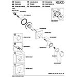 Keuco Absperrventil IXMO UP f 1 Verbr Rosette eckig sw ma