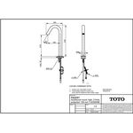 TOTO Automatikarmaturenauslauf rund hoch 2 l/min Ausladung 126mm chrom