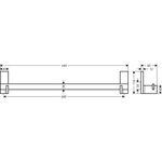 Handtuchhalter AXOR UNIVERSAL 600mm polished nickel