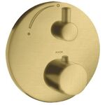 Thermostat AXOR UNO2 UP mit Abstellventil brushed brass