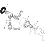 Schlauchanschluss FIXFIT AXOR CITTERIO DN 15 m Abstellventil u HGri bru go opt