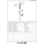Kludi WT-EHM ZENTA SL EcoPlus, mit Ablaufgarnitur, 100mm chrom