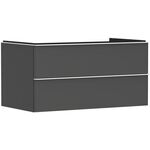 HG Waschtischunterschrank Xelu Q 980x485x550mm diamantengr ma Gri mweiß