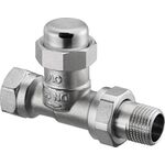 OV HK-Verschraubung Combi LR PN 10, vernickelt, Durchgang DN 20, 3/4Zoll