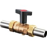 OV Knebelgriff-Kugelhahn Optibal PN 40 RG Schweißtüllen DN 25 1 1/4Zoll AG