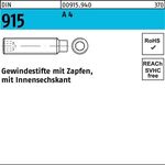 Gewindestift DIN 915 Zapfen/Innen-6kt M16x 25 A 4 10 Stück - VPE: 10