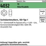 Sechskantmutter ISO 4032 M12 10 zinkbesch. Gleitmittel flZnnc 480h-L 500 Stück - VPE: 500