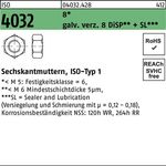 Sechskantmutter ISO 4032 M20 8 galv.verz. 8 DiSP + SL 100 Stück - VPE: 100
