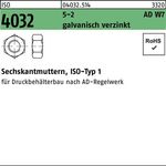 Sechskantmutter ISO 4032 M30 5-2 AD W7 galv.verz. 25 Stück - VPE: 25