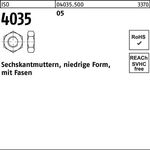 Sechskantmutter ISO 4035 niedrig Fasen M14 5 100 Stück - VPE: 100