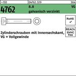 Zylinderschraube ISO 4762 Innen-6kt VG M5x70 8.8 galv.verz. 200St. - VPE: 200