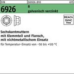 Sechskantmutter DIN 6926 Klemmteil/Flansch M8 8 galv.verz. 100 Stück - VPE: 100