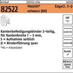 Befestigungsbinder R 82522 Edgeclip 3,6x150/33 PA66HS sw 500St. HELLERMANNTYTON - VPE: 500