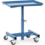 Materialständer Ladefl.-L605xB405mm verstellb.H.524-774mm brillantblau fahrbar