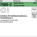 Unterlegscheibe DIN 7989-2 30/33x 56x8 Stahl 100HV feuerverz. 50 Stück - VPE: 50