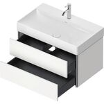 Duravit Waschtischunterbau XSQUARE 784x397x460mm 2 Schubk we ma ES NB mitte