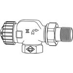 Heimeier Th-Untert. V-exakt II Rotguss vernickelt, axial 3/8Zoll, kvs 0,86 - VPE: 20