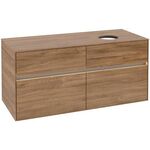 V&B Waschtischunterschrank COLLARO 120x54,8x50cm WT re m LED-B. Kansas Oak