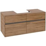 V&B Waschtischunterschrank COLLARO 120x54,8x50cm WT mttg Kansas Oak