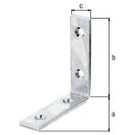 Balkenwinkel L80x80mm B.20mm schmal STA roh galv.verz.d.pass.GAH - VPE: 20