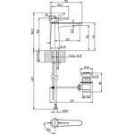 VB Einhebel-WT-Arm. Conum 49x169x165mm Zugst-Ablgarn. BrushedNickelMatt