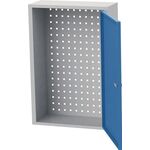 Hängeschrank H750xB500xT200mm Vollblechtüren Stahlbl.lichtgrau/signalblau BEDRUN