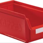 Sichtlagerkasten L290xB140xH130mm PE rot KAPPES