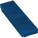 Regalkasten L400xB120xH65mm blau PP KAPPES