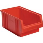 Sichtlagerkasten PLK L330xB213xH150mm PP rot LA-KA-PE