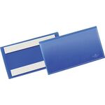 Etikettentasche B150xH67mm blau selbstkl.50St./Pack DURABLE