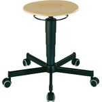 Drehhocker Rl.Buche natur Sitz-H.460-630mm BIMOS