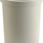Papierkorb 45l H480xØ390mm m.Griffrand Ku.lichtgrau