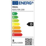 Schreibtischleuchte Metall/Ku.schwarz H.max.375mm Standfuß m.LED