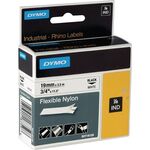 Schriftband Band-B.19mm Band-L.3,5m flexibles Nylonband schwarz auf weiß DYMO