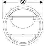 Geberit Lichtspiegel OPTION ROUND Beleuchtung direkt und indirekt d= 600mm