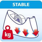 tesa Tischabroller Easy Cut Curve 53917-00000-00 +Klebefilm sw