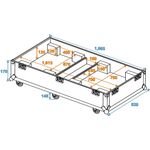 ROADINGER Flightcase 2x CLA-115
