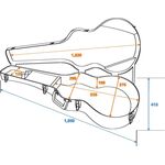 DIMAVERY ABS-Case für Klassik-Gitarre