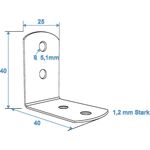 ROADINGER Eckverstrebung 25x40mm
