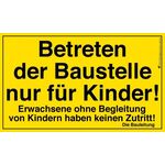 Kids at Work Baustellenschild