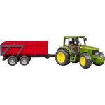 John Deere 6920 mit Wannenkippanhänger