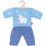 Pu-Pullover m. Jeans, Gr. 35-45cm