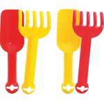 OA Schaufel+Rechen-Set,L.24cm,2-f.sort.