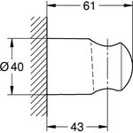 Grohe Handbrausehalter RELEXA ni verstb chr