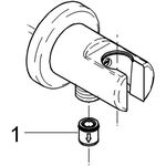 Grohe Wandanschlussbogen RELEXA 1/2" m WBH eigens. geg Rückfließen chr