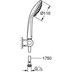 Grohe Brausegarnitur EUPHORIA CHAMPAGNE chr