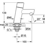 Grohe Standventil CONCETTO XS-Size chr