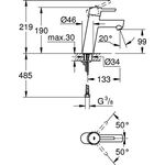 Grohe EH-WTbatt CONCETTO 1/2Zoll M-Size glatter Körper chr