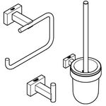 Grohe WC-Set ESSENTIALS CUBE 3 in 1 chr