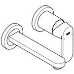 Grohe 2L-WT-Batt EUROSMART C Ausldg 170mm chr